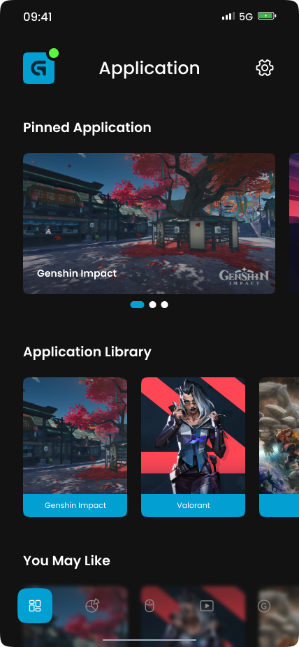 My Application after the redesign